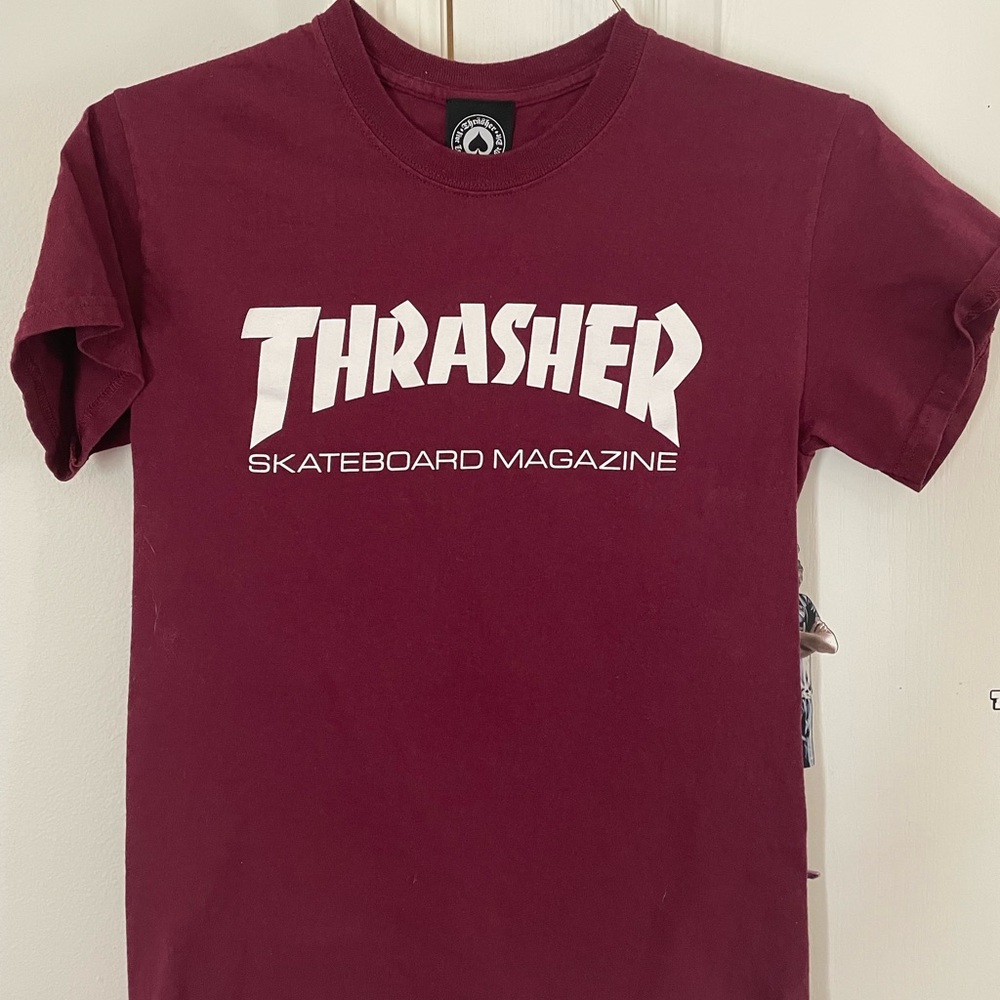 Trasher Small Maroon shirt